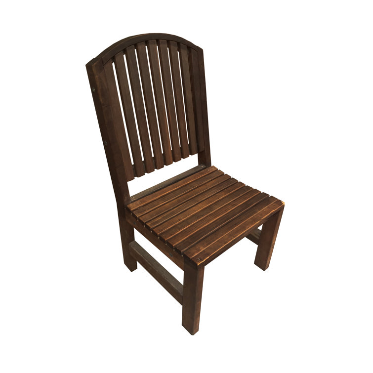 Best Redwood Redwood Patio Dining Side Chair Wayfair